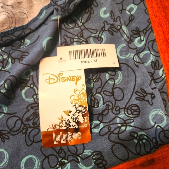 Women's LuLaRoe Irma Minnie Mouse Top Size Medium - Picture 6 of 7